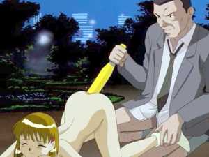 Old guy drills young hentai pussy