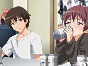 Hentai Man Drinking - Eroge! H mo Game mo Kaihatsu Zanmai #1