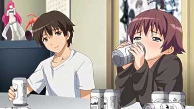 Hentai Man Drinking - Eroge! H mo Game mo Kaihatsu Zanmai #1