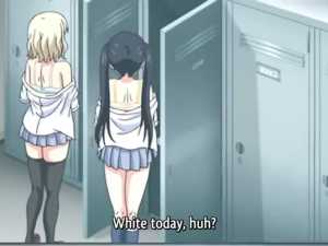 Two Hentai Girls Stripping - JK To Ero Konbini Tenchou #1