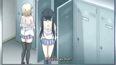 Two Hentai Girls Stripping - JK To Ero Konbini Tenchou #1