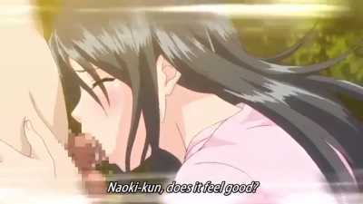 Lovely Brunetter Anime Babe Sucks Cock - Boy Meets Harem