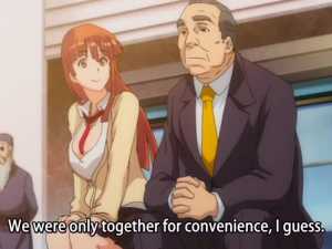 Redhead Girl Talks With Hentai Old Man - Sei Yariman Gekuen Enkou Nikki