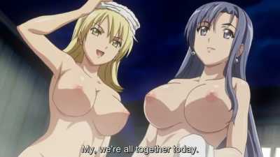 Two Busty Topless Hentai Girls - Tropical Kiss #1