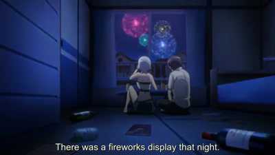 Hentai Couple Watching Firework - Tropical Kiss #1