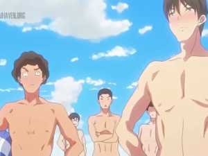 Topless Hentai Guys - Nudist Beach Ni Shuugakuryokou De #1