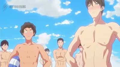 Topless Hentai Guys - Nudist Beach Ni Shuugakuryokou De #1