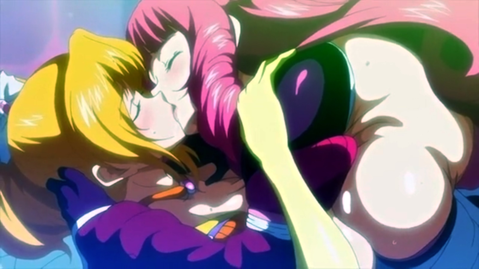 Wet Anime Lesbians Rubbing Tits - Majuu Jouka Shoujo Utea 3 | HentaiSex.Tv